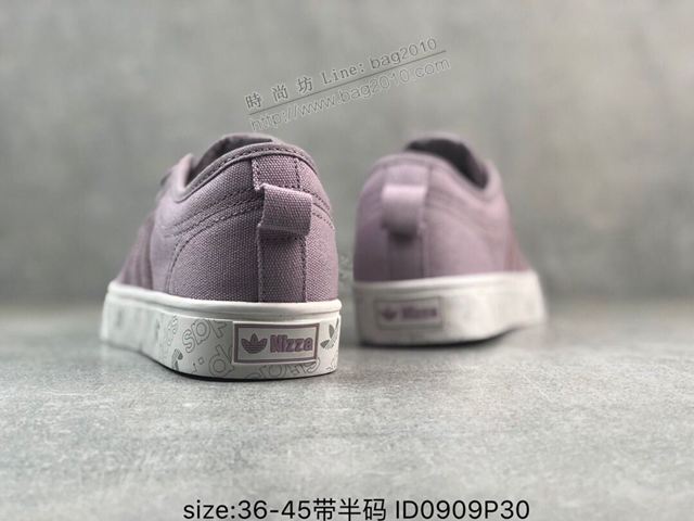 Adidas鞋 新品爆款 adidas三葉草專櫃正品 滿印logo鞋底 阿迪達斯帆布鞋 EE5614 男女同款  hdx13282